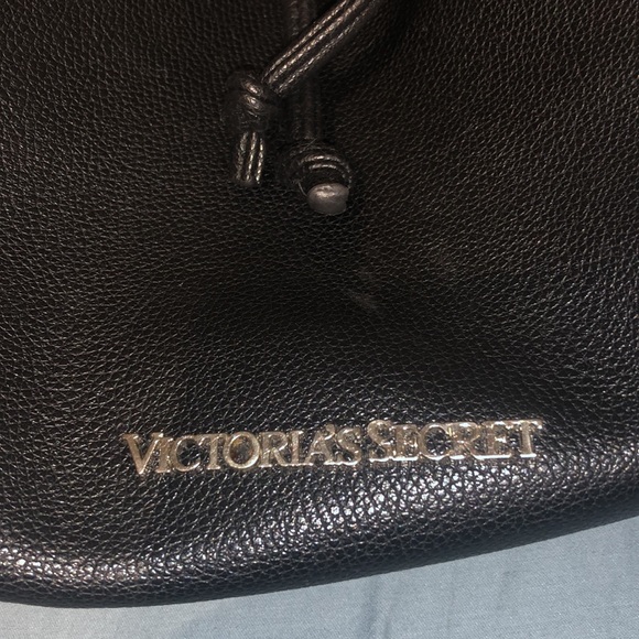 Black Victoria’s Secret Drawstring Backpack Bag - Picture 2 of 3